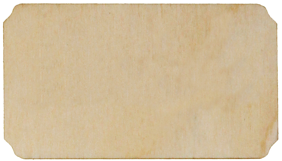 Holzschildanhänger 70 × 40 mm – ohne Loch